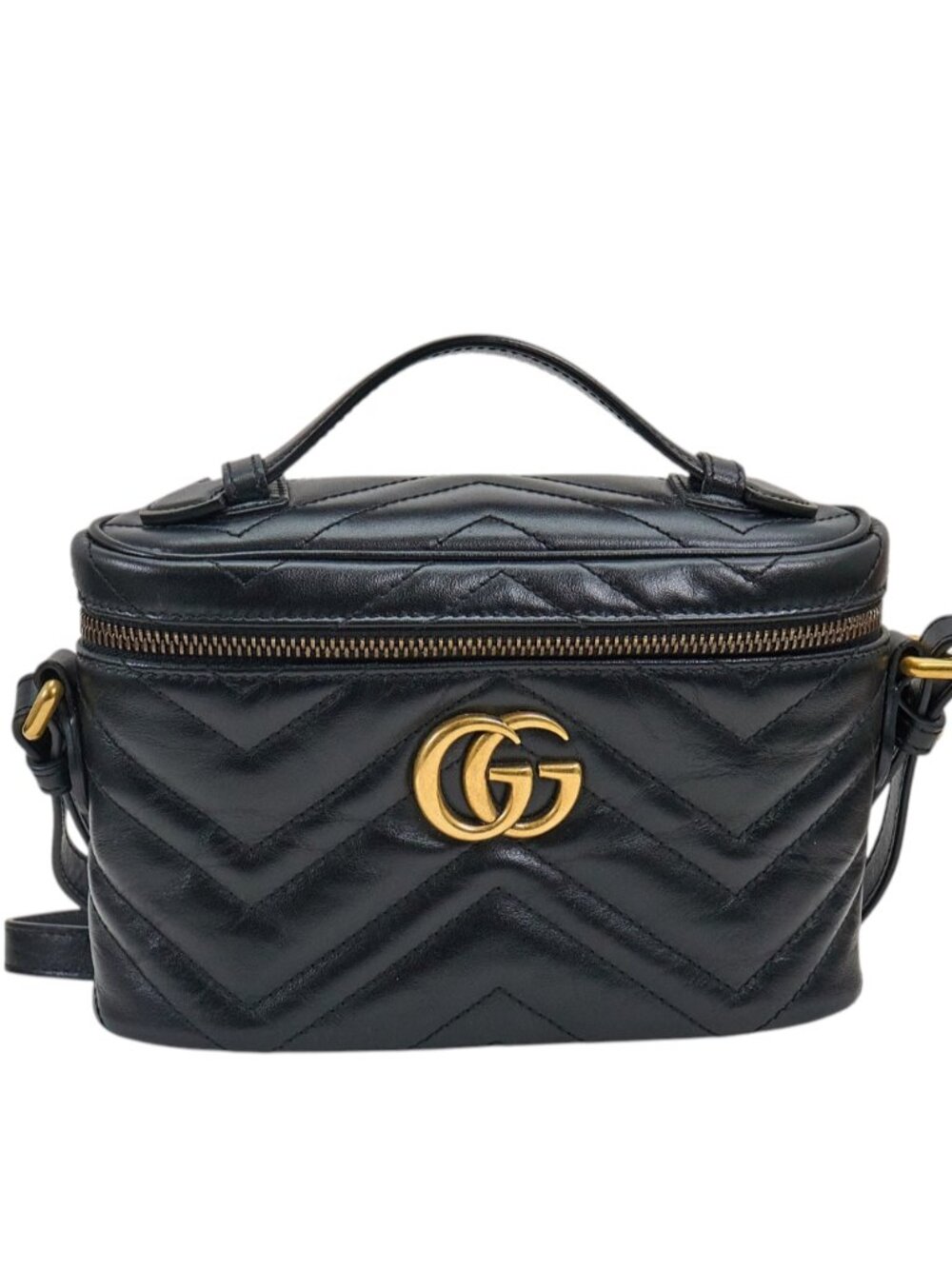 Gucci GG Marmont Camera Matelasse Mini Top Handle Bag
